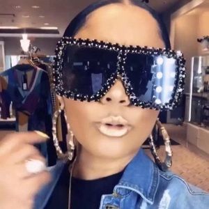 Black bling sunshades